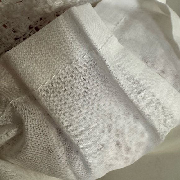 Sabo Skirt Kala Pants White Knit Crochet Lounge Trousers Size S - Picture 6 of 11